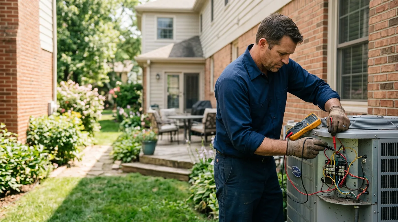 HVAC technician working near Lutherville Timonium, MD